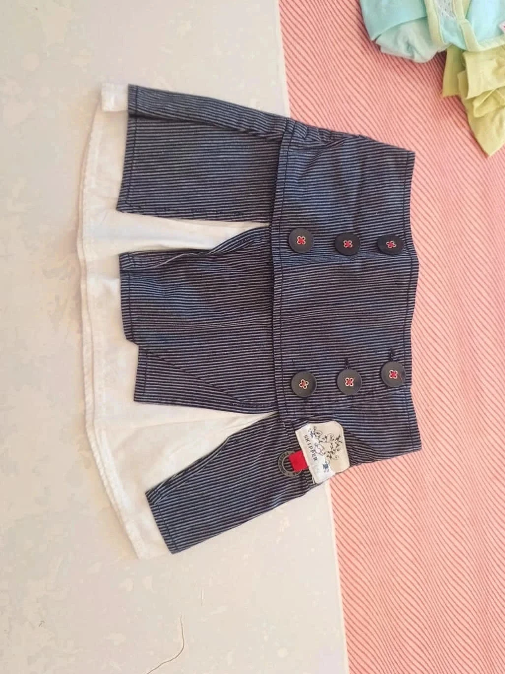 3-year-old navy checkered skirt – photo 3